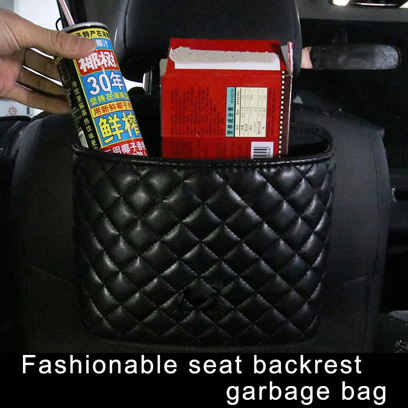 

Practical Crown Vehicle Auto Car Can type car storage box Sundries box Garbage Case hook Holder Box Back of the seat Bin Trash