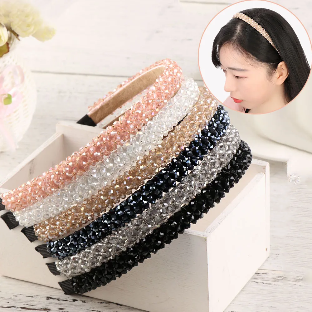 

1 PC 2018 NEW Women Crystal Metal Hairband Lady Girls Bling Headband Jewelry Hair Accessories