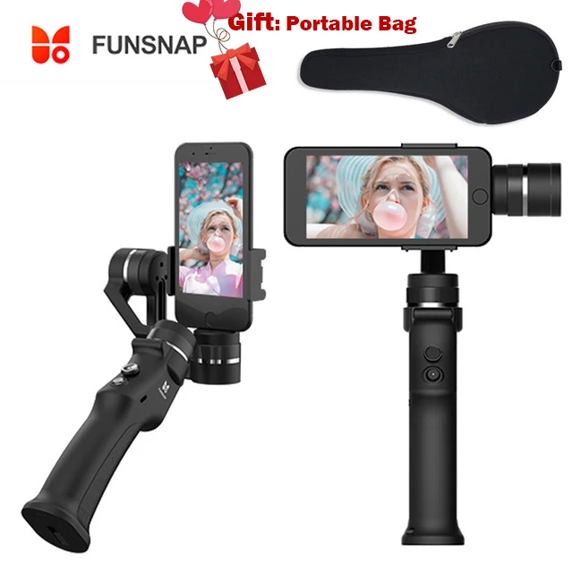 

Smartphone Handheld Stabilizing Steadicam Gimbal Funsnap Capture Selfie Stabilizer for iphone 8 plus x 6s xiaomi samsung s8