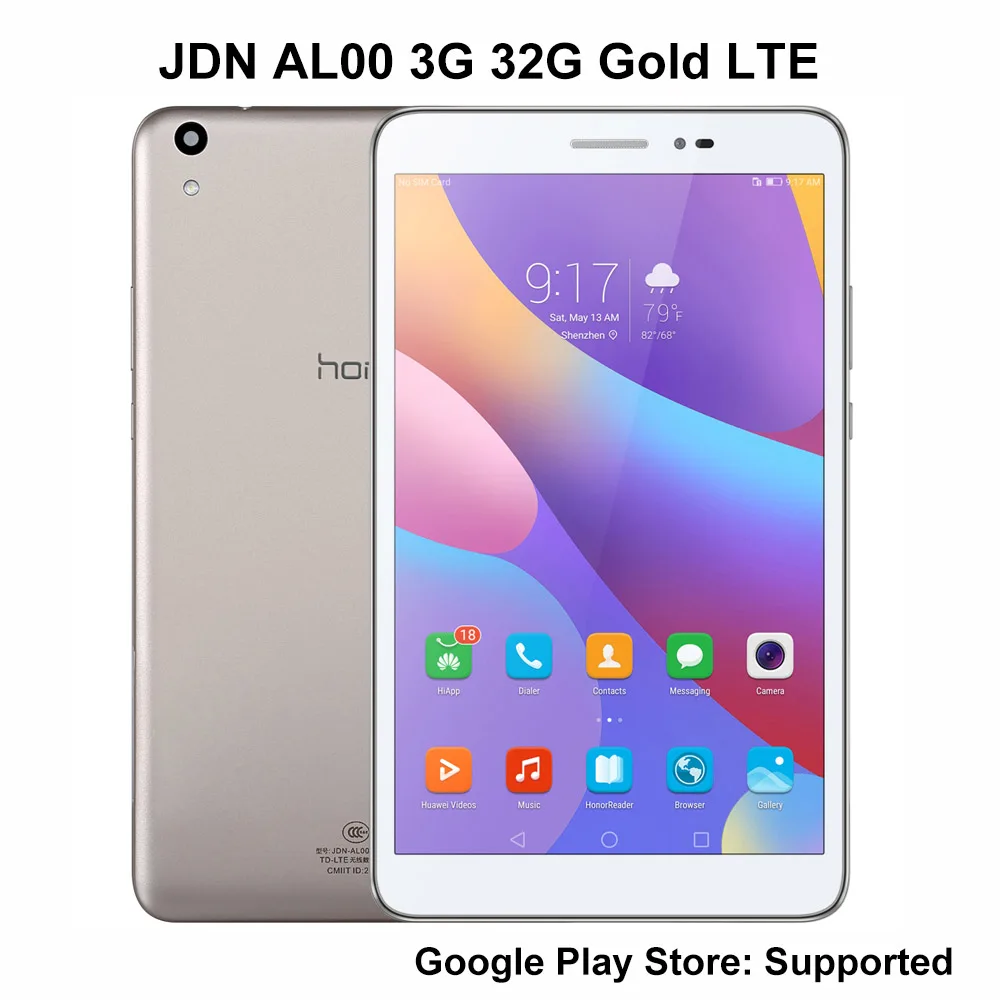 Планшет Huawei honor 2 LTE 3 Гб ОЗУ 32 ПЗУ 8 дюймов Qualcomm Snapdragon 616 Andriod 6 Мп 4800 мАч IPS 1920*1200