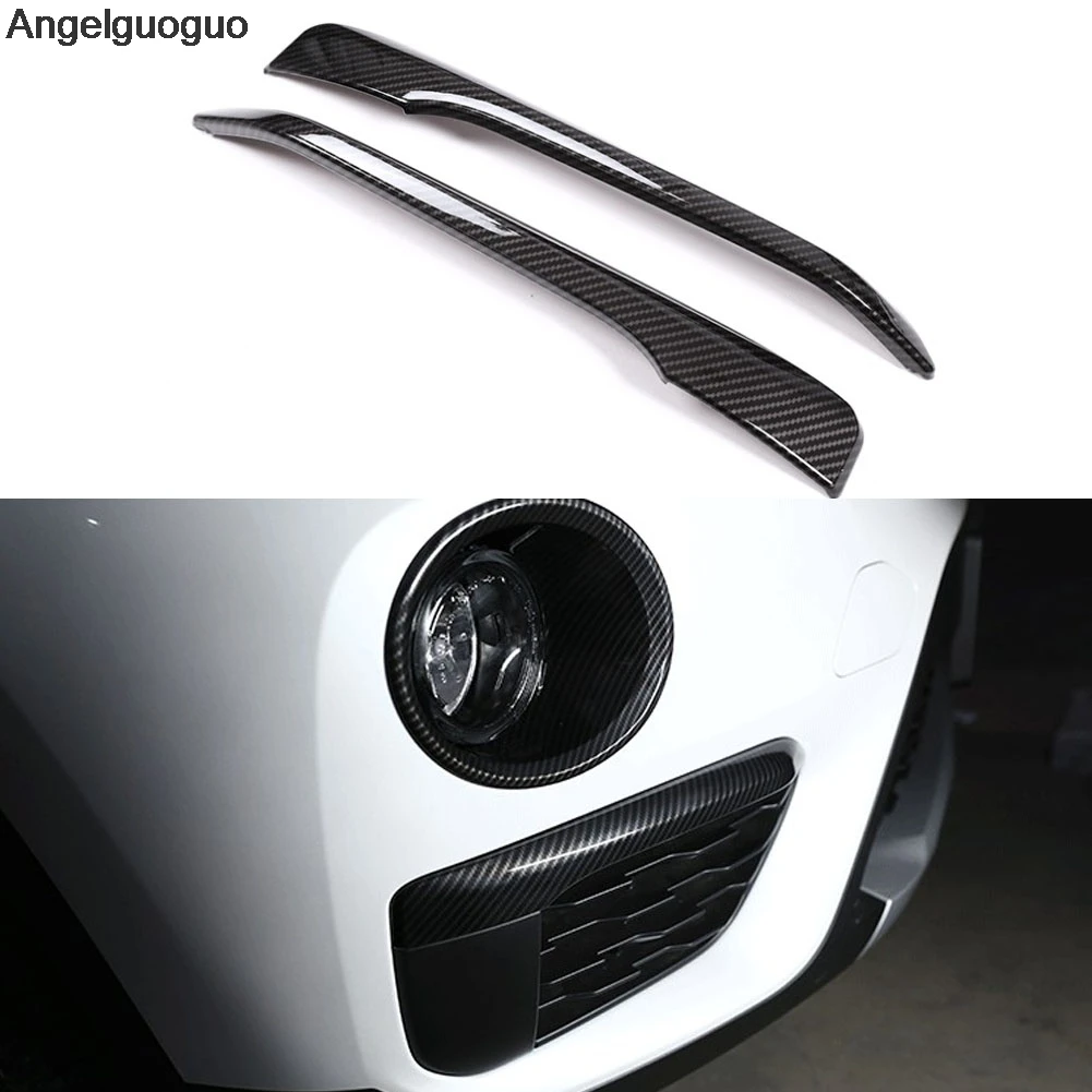 

Carbon fiber style for 2016-2018 BMW X1 F48 car Front fog lamp foglights Cover shield frame Trim sticker