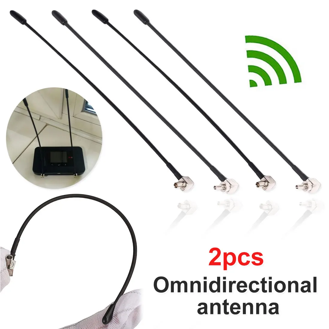 2 шт. 4 аппарат не привязан к оператору сотовой связи антенны с TS9 или CRC9 Разъем для Huawei E398 E5372 E589 E392 Zte MF61 MF62 aircard 753 s 5dbi усиления Wi-Fi