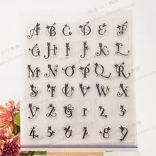 Прозрачный штамп письмо штамп альбом для вырезок материал для ручной работы сделай сам карта Прозрачная Печать Прозрачный штамп