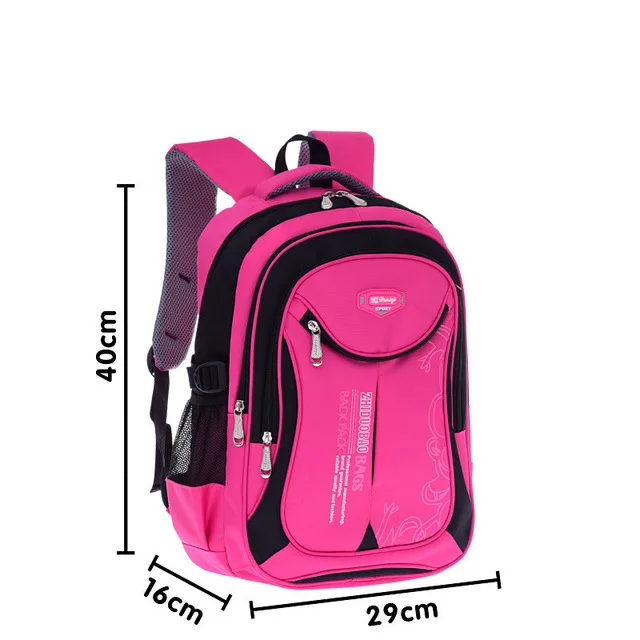 Горячая новинка детские школьные сумки для подростков мальчиков и девочек большой вместительный школьный рюкзак Водонепроницаемый ранец Детская сумка для книг Mochila - Цвет: Red