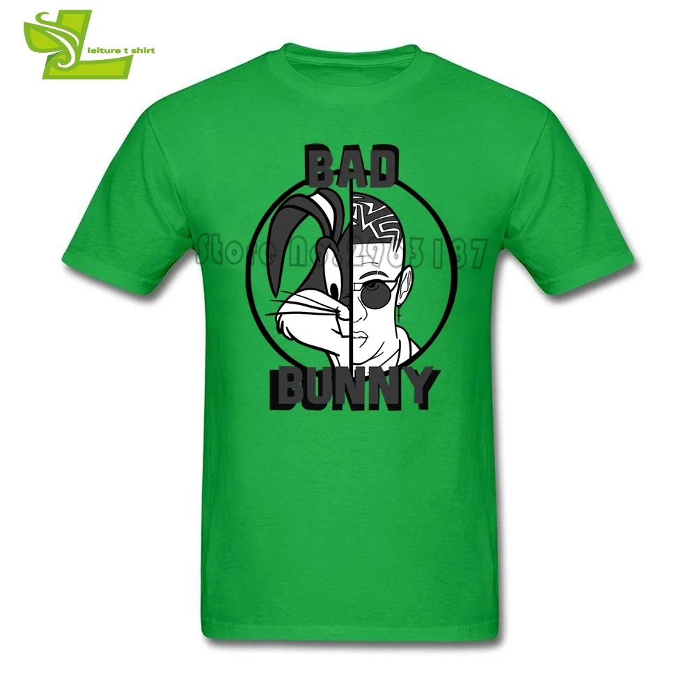 Мужская футболка Bad Bunny Rabbit Повседневная летняя Удобная мужские футболки с