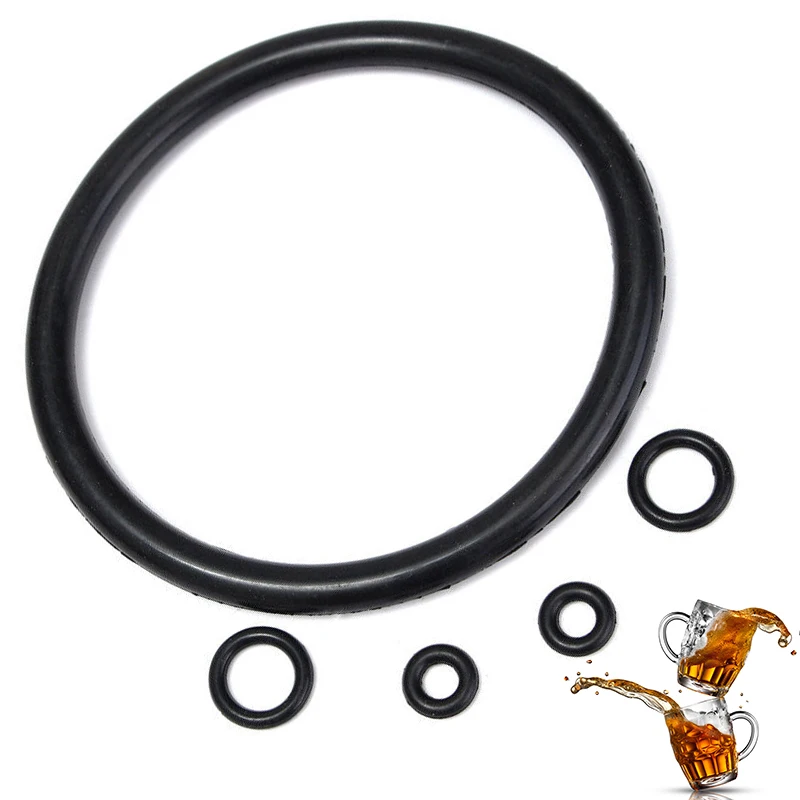 

5pcs/Set Replaceable Homebrew Beer Keg Pin/Ball Lock O Ring Silicone Lid Gasket Plug/DipTube Seal Set Black Pub Bar Accessories