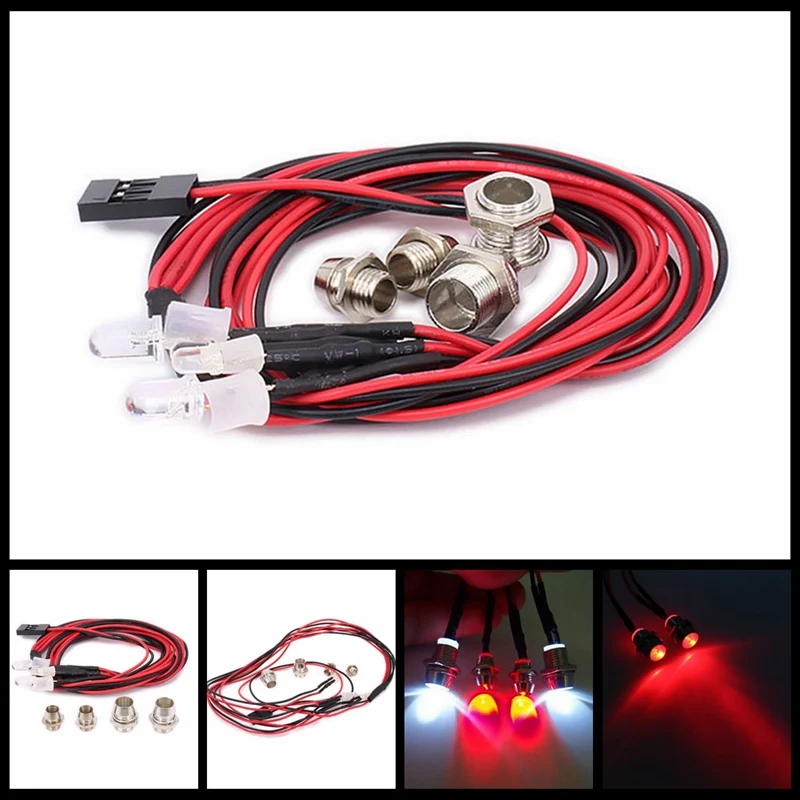 4LED model lights set Picture color Car Light Kit LED Lamp Model Car