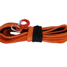 Самая низкая цена 12 мм x 30 м 1/" x 100 'Оранжевый Синтетический трос лебедки с крюком СВМПЭ 4x4 4WD ATV внедорожный