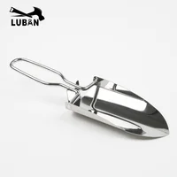 Мини садовые инструменты из нержавеющей стали, складная лопата, лопата для кемпинга, садоводства, тканевая посылка, бесплатная доставка, любан - изображение