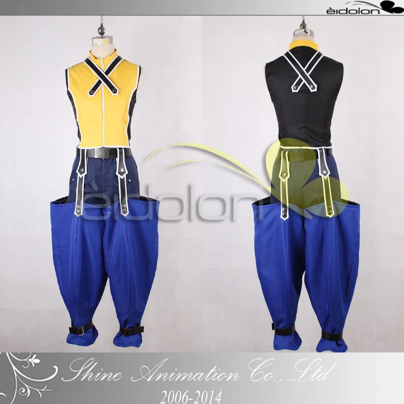 

Anime Kingdom Hearts Cosplay - Kingdom Hearts 2 Riku cosplay costume with gloves 11