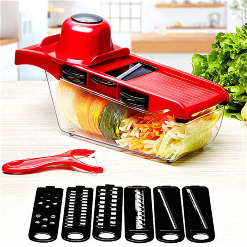 

Multi-function Shredder Potato Carrot Grater Slicer Kitchen Tool Shredder Stainless Steel Cut Vegetable Artifact
