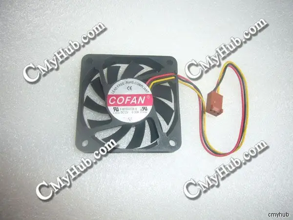Подлинный для COFAN F 6010HH12B DC12V 0.30A 3pin 3 провода 6010 60X60X10MM Вентилятор охлаждения|cooling