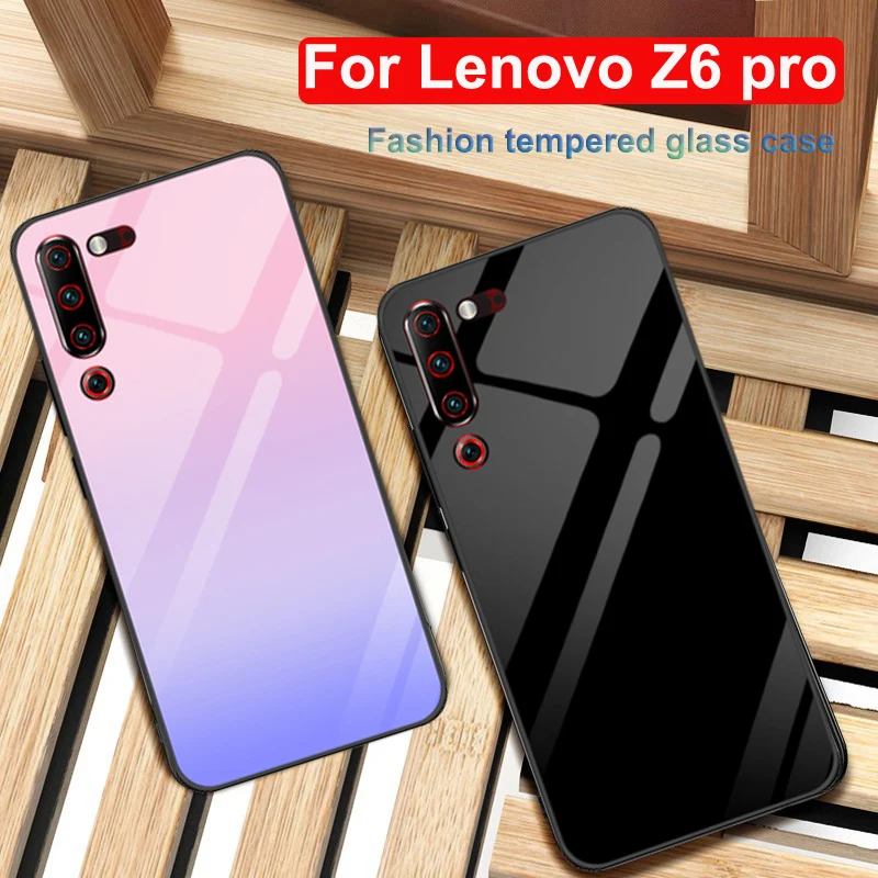 Чехол для Lenovo Z6 Pro L78051 Жесткий из закаленного стекла телефона чехлы Z6Pro 6 4 дюймов