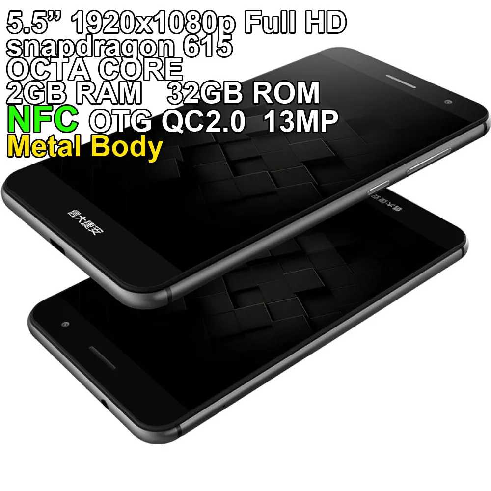 SANTIN ACTOMA ACE Snapdragon 615 NFC OTG 5 &quotFull HD Corning Стекло Металл 32 ГБ ROM 13MP Smartph one 4G LTE телефон KIICAA