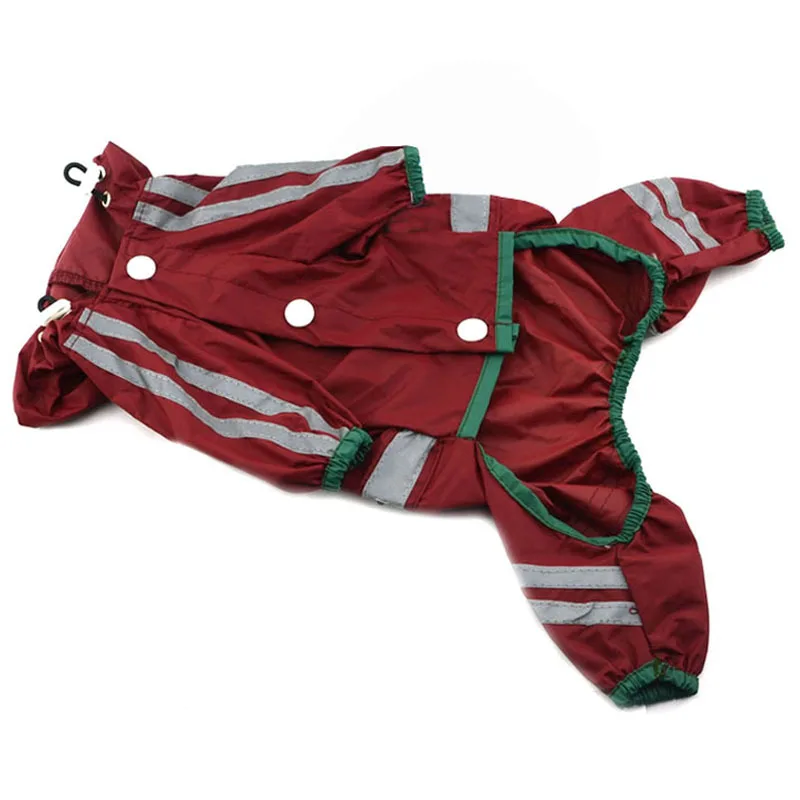 

Pet clothes dog reflective raincoat Teddy small dog raincoat four feet raincoat single layer new spring and summer clothing