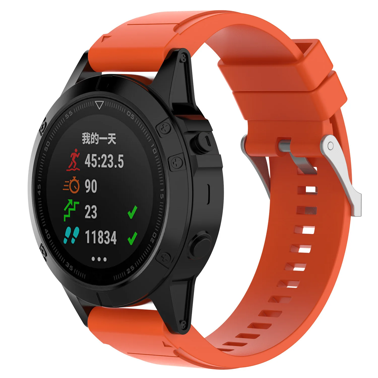 Garmin Fenix 5s полоса 20 мм Ширина легкая посадка мягкий силиконовый ремешок для часов Fenix 5s 5s плюс серебряная пряжка Быстрый Fit Браслет