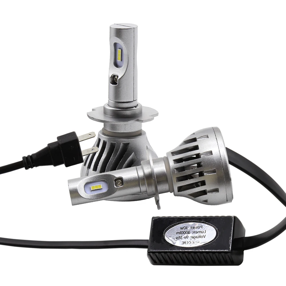 

EURS 2sets h7 auto headlights ZES waterproof led H1 H4 H13 9005 9006 led car light 6000k 12V