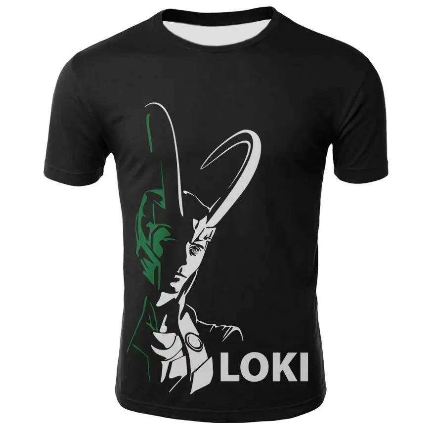 

2019 New summer top cool t shirt men/women villain Dark World Loki 3D printed t-shirts casual Harajuku style tshirt