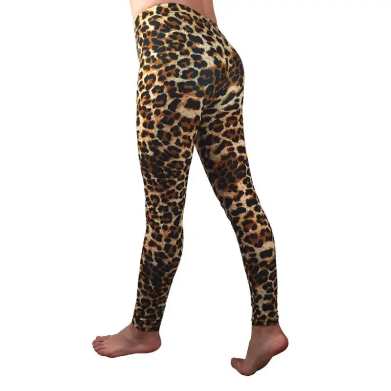 

Leopard Women Skinny Trousers Women Fashion Stretchy Elastic Pencil Pants High Waist Fitness Trousers H