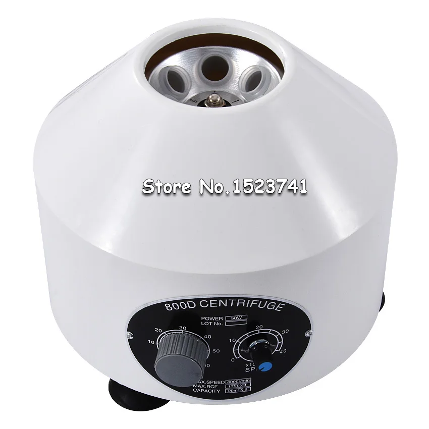 PRP용 소형 전기 원심분리기, 저속 실험실 혈액 원심분리기, 타이밍 기능, 4000rpm, 220V 800D