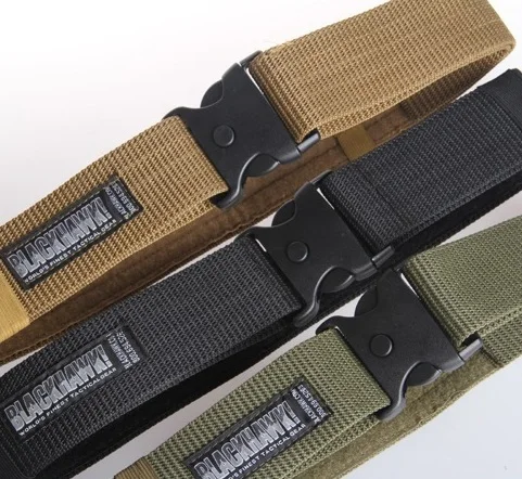 

2017 Casual Men's Brand Outdoor Belt BLACKHAWK Army Tactical Belt Wide Nylon Sport Combat Training Soldier Waistband Military Be