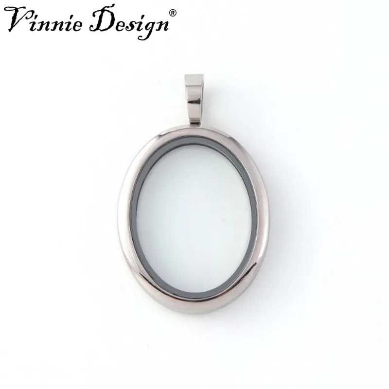 

Vinnie Design 2019 New Gorgeous Vintage Oval Floating Locket in Silver,Gold,Rose Gold Magnetic Glass Floating Charms Locket