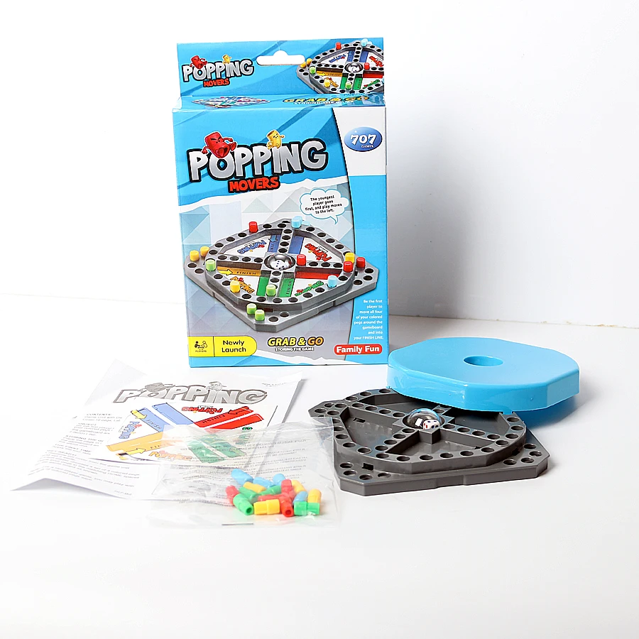 

Classic Family Fun popping movers Pop and Race Board Game,Pop the Dice for Pop n Drop Dice Roller Action Educational Toys