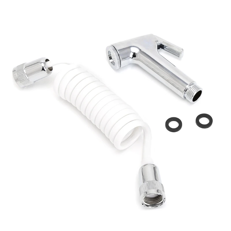 

Handheld Shower Head Douche Toilet Bidet Spray Wash Jet Shattaf with Spring Hose Bidets & Bidet Parts