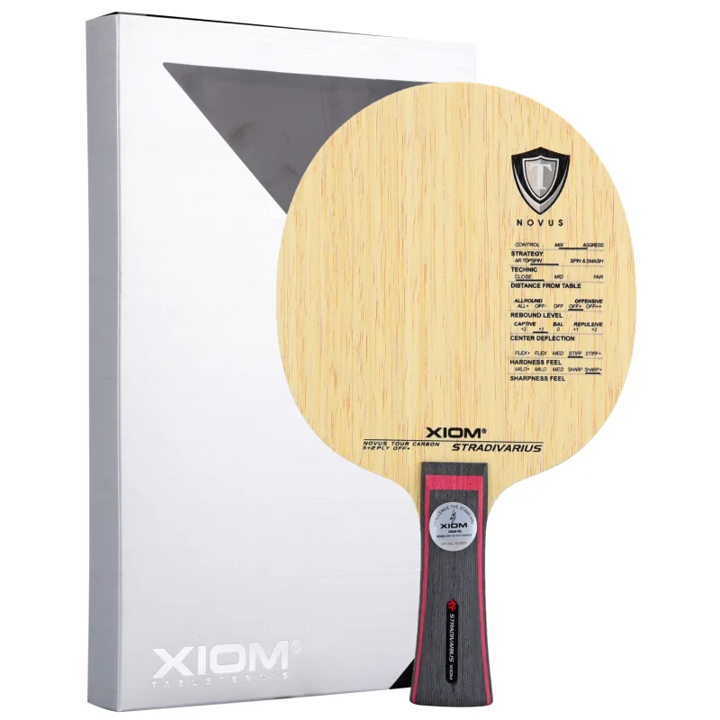 

XIOM Table Tennis Blade STRADIVARIUS 5 wood+2 carbon Fast attack+ Loop racket racquet ping pong bat paddle tenis de mesa