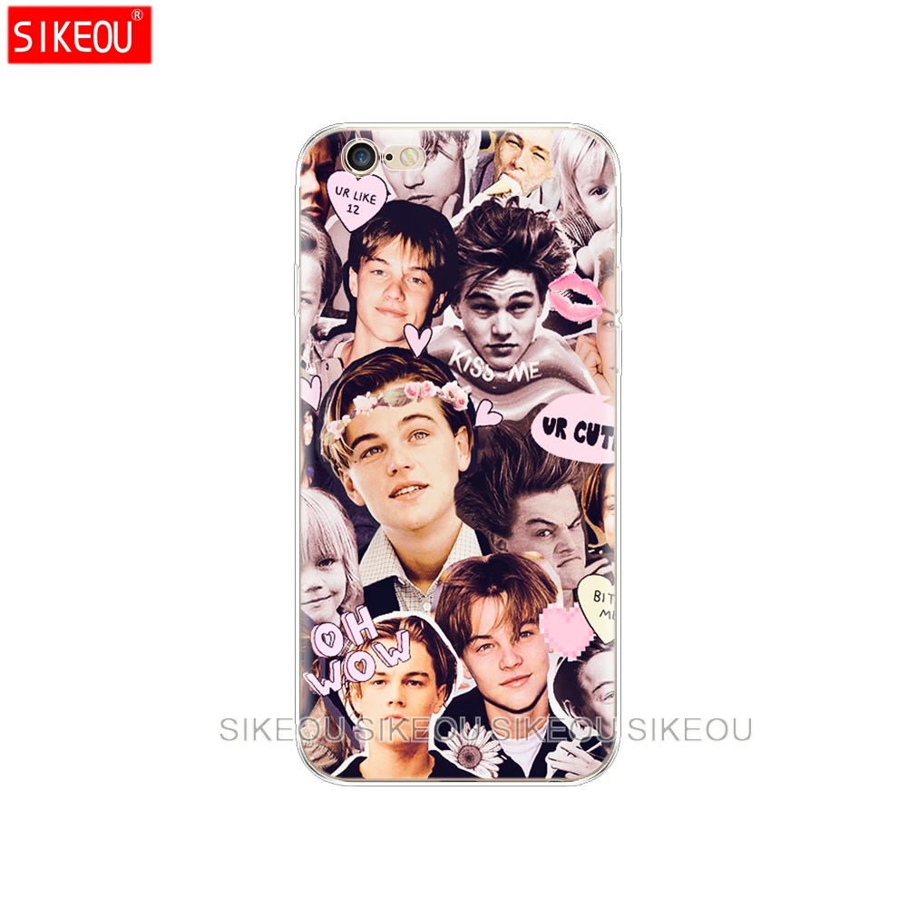Силиконовый чехол для Iphone 6X8 7 6s 5 5S SE Plus 10 XR XS Max Leonardo Dicaprio young cool|Бамперы| |