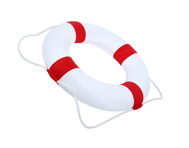 52 см/20,5 дюйма Диаметр плавающий пенопласт кольцо Buoy плавание ming бассейн безопасное спасательное устройство W/нейлоновое покрытие ребенок взрослый