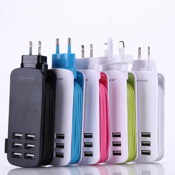 

Smart 6usb socket, multi-port adapter, portable charging socket, student bedroom wiring board