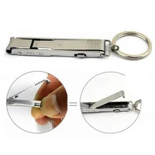 Stainless Steel Ultra-thin Foldable Hand Toenail Clippers Cutter Trimmer Keychain Quality High Quality