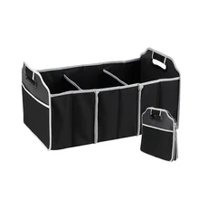Black Non-Woven Folding Storage Bag Car Organizer Car Trunk Storage Package Automobile Stowing Tidying Interior Accessories