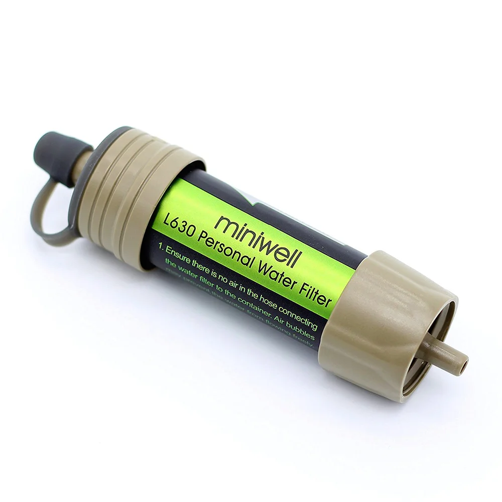 

miniwell portable water filter for outdoor sport camping and hiking