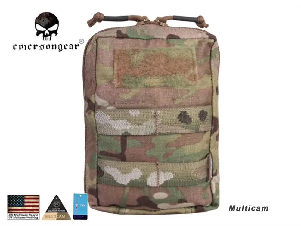 Emersongear 18*12,5*7 см Универсальный Чехол Molle Военная нейлоновая Боевая Экипировка EM9287 мультикам черный - Цвет: MultiCam