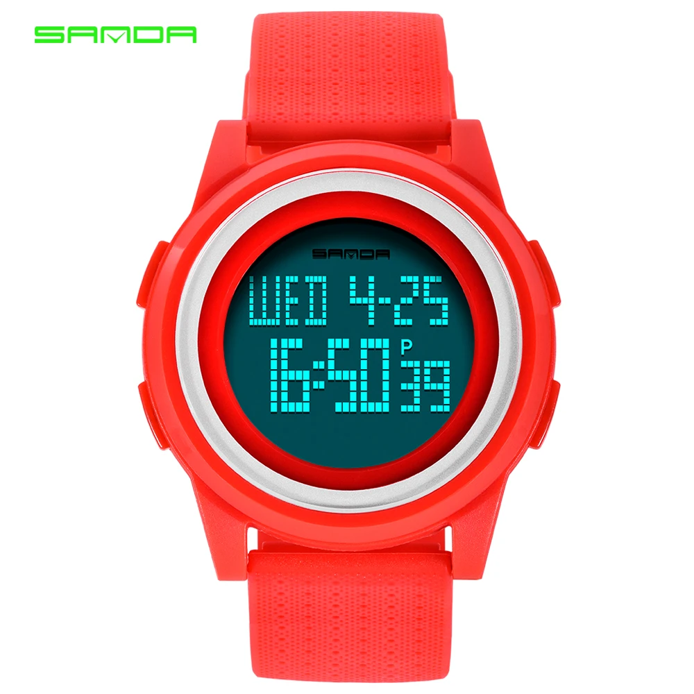 

SANDA Women Sport Watches Luxury Brand LED Electronic Digital Watch Multifunction 50M Waterproof Watches For Women Wristwatch