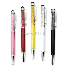 Роскошный со стразами 2 в 1 сенсорный экран Стразы емкостный стилус Шариковая ручка для мобильного телефона ПК Планшет для iphone