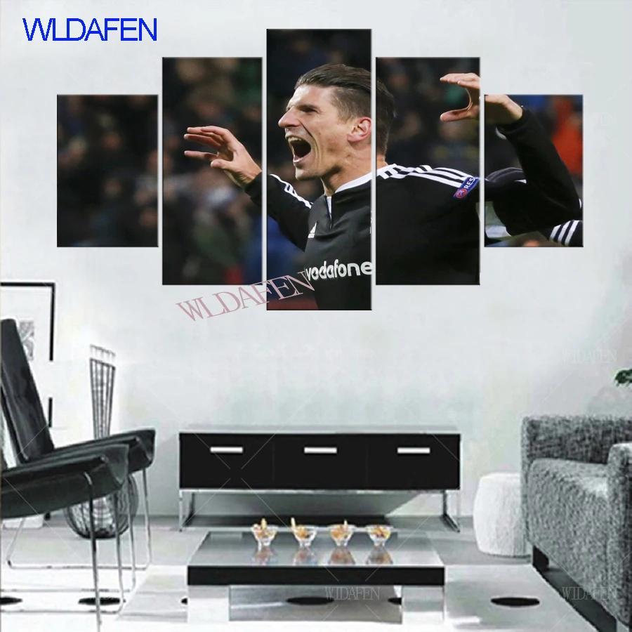 

5 Pieces Home Decor HD Printed Modern Canvas Painting Modular Wall Art Pictures Besiktas Football Sports Poster