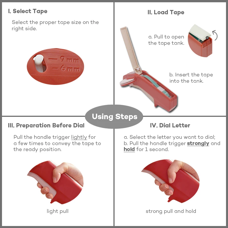 Dymo 1610 Pengguna Label Maker untuk 3D Embossing Plastik 1610 Manual Label Printer 1610 untuk Dymo Organizer Xpress Mesin Manual