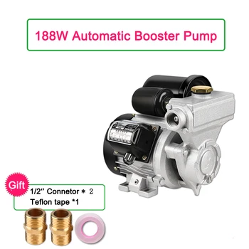 

220V Domestic Automatic Self-priming Booster Water Pump 188W Silent Boost Water Pressure for Faucet/Solar Heater