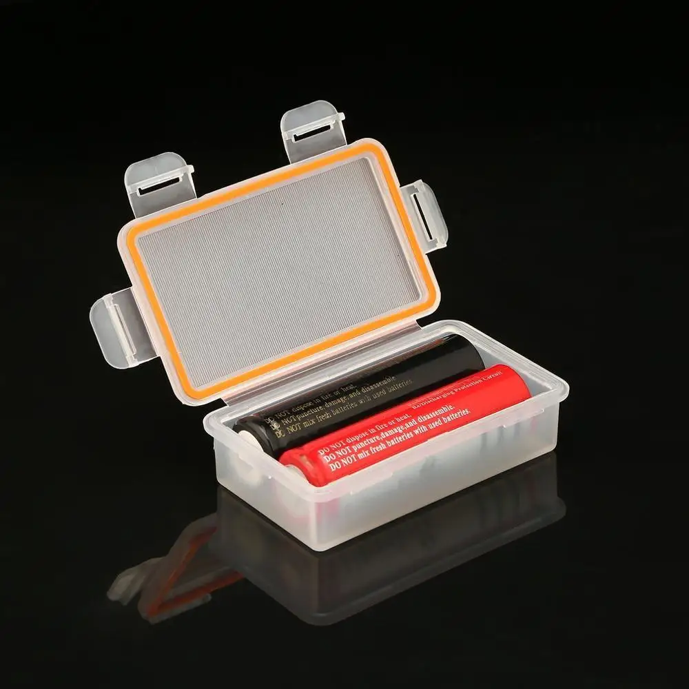 

1pcs Soshine 18650 Battery Holder Case Box Transparent 2 x 18650 Battery Waterproof Storage Case Hard Plastic Protective Case
