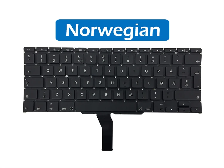 Полный для Macbook Air 1" A1370 A1465 сменная клавиатура PT португальский DK датский не норвежский Ху венгерский раскладка 2011
