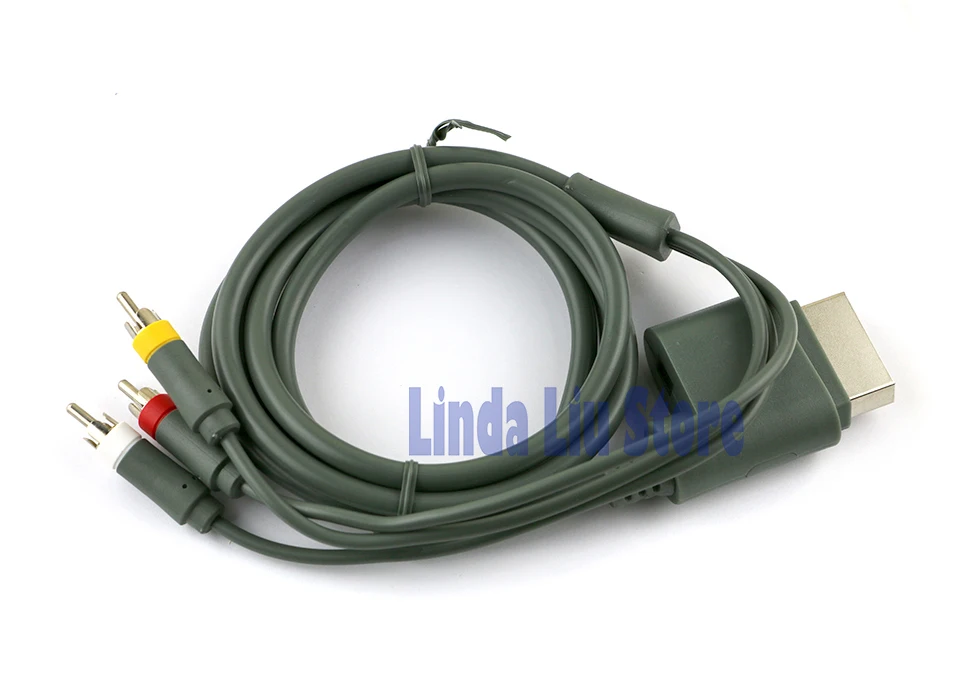  ChengChengDianWan Per xbox360 xbox 360 Placcato Oro AV Composito Cavo Definizione 3 RCA TV HD Audio