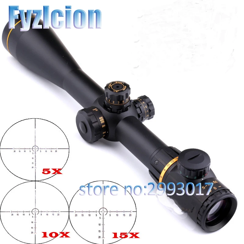 

Fyzlcion 5-15X50SF Golden Optics Riflescope Side Parallax Tactical Hunting Scopes Rifle Scope Mounts For Airsoft Sniper Rifle