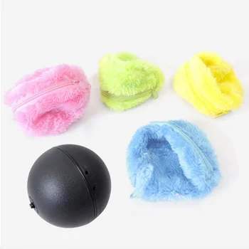

Magic Automatic Ball Chew Plush Floor Clean Toys Roller Ball Dog Cat Toy Activation Electric Pet Automatic Pet Plush Ball