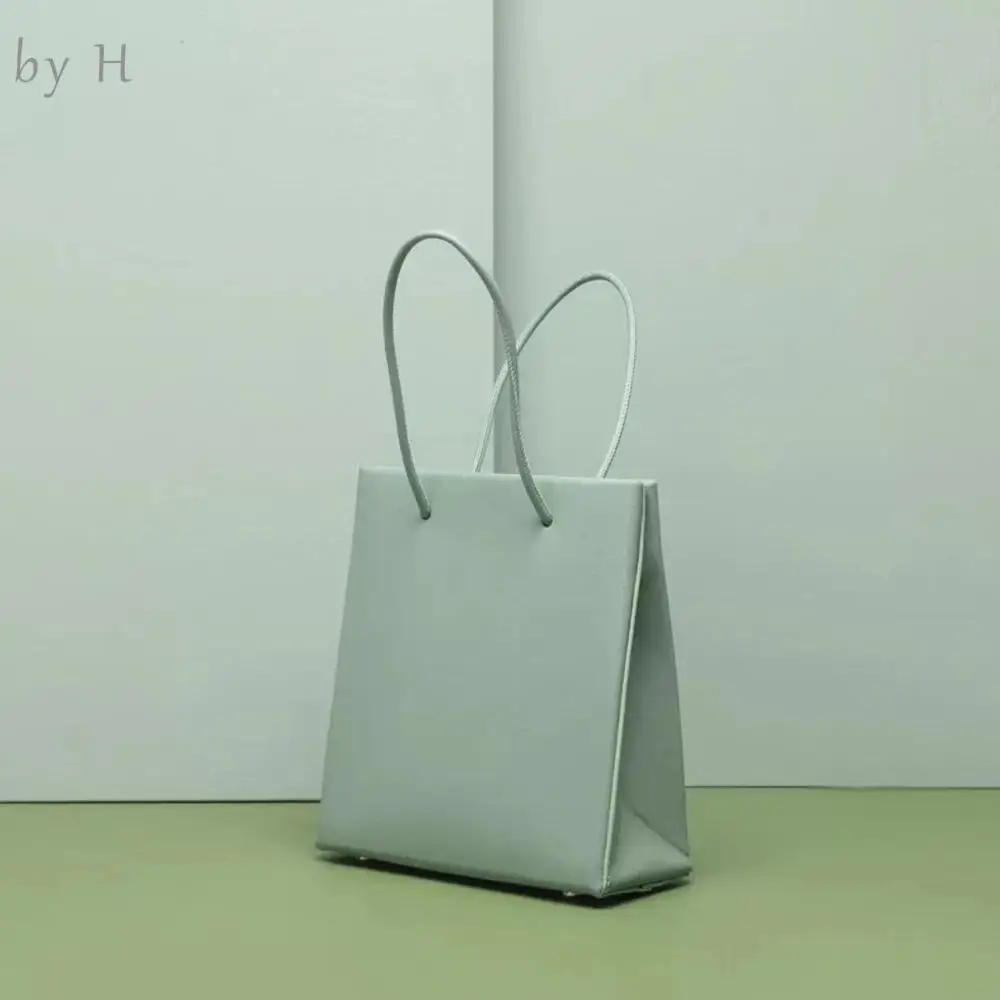 

by H 2019 new arrival fresh summber string bag genuine leather womens effortless chic shoulder bag luxury shopping bag soild bag