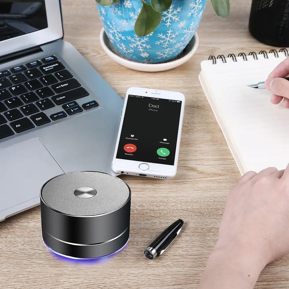 Portable Wireless Bluetooth Speaker Mini Outdoor Rechargeable Speakers with LED Stereo Sound Enhanced Bass for IPhoneIPadAndriodSamsungTablet (20)