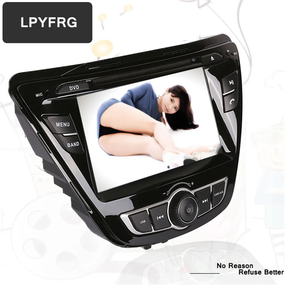 Best 8 inch Octa Core 4GB RAM Android 9.0 Car DVD For Hyundai Elantra Avante 2014 2015 with WIFI 4G GPS car PC radio stereo Head unit 1