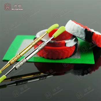 

1 kit 23ml tyre plastic container cream jar dab wax oil pick tool mat storage 55*28mm box tactile and tough gift free shipping